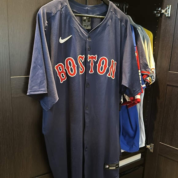 Boston Red Sox Nike Alternate Elite Jersey - Navy - Picture 3 of 5